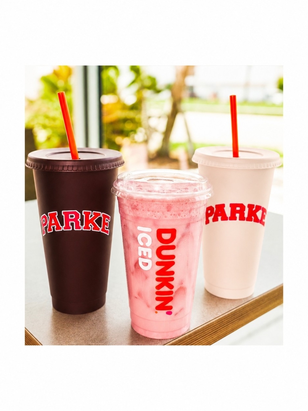 Parke x Dunkin Limited Edition 20 oz Stainless Steel Tumbler - Creme